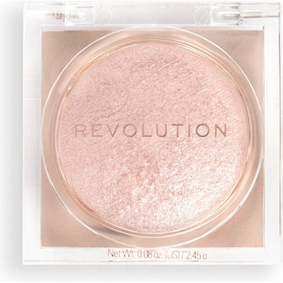 Makeup Revolution Beam Bright kompaktný púdrový rozjasňovač Rose Lustre 2,45 g