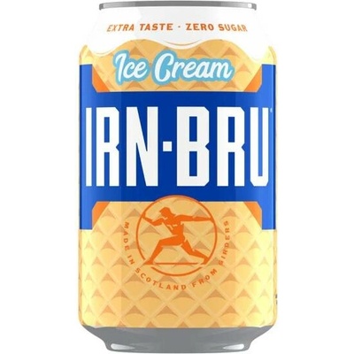 Irn Bru Xtra Ice Cream sycený nápoj bez cukru s příchutí zmrzliny 330 ml