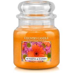 Kringle Candle Свещ Country Candle Sunshine & Daisies ароматизирана свещ средна 2 фитила (453 g),