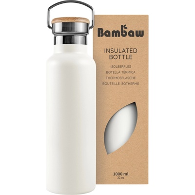 Bambaw Termoska z nerezové oceli 1 l Polar White