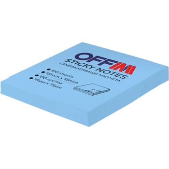 Image 1 of Самозалепващи листчета пастел 75/75мм сини