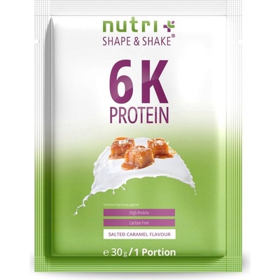 nutri + Пробен размер на веган протеин на прах 6K - Salted Caramel