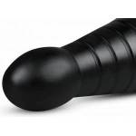 BUTTR Devil Dog Silicone Large Ribbed Anal Plug Black XXL