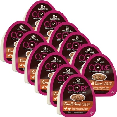 Wellness Core Adult Small Breed kura & morka 12 x 85 g