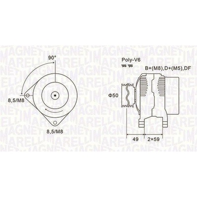 Generátor MAGNETI MARELLI 063731147010