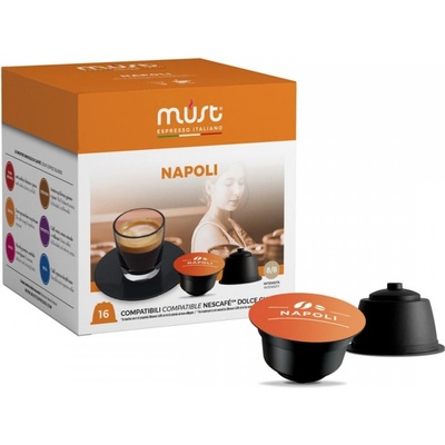 Must Napoli, 16 бр. Кафе капсули, съвместими с Dolce Gusto (761401)