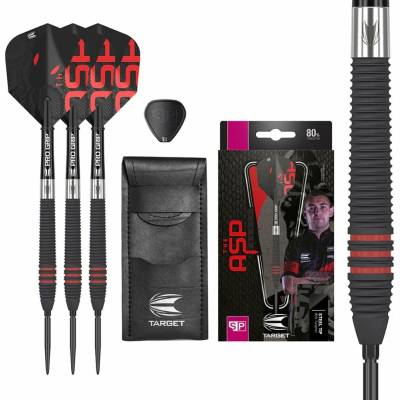Sada šípok TARGET steel Nathan Aspinall SP Black 24g 80% wolfram