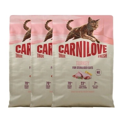 CARNILOVE True Fresh Cat Turkey Sterilised 3 x 2 kg