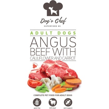 Dog's Chef Angus Beef with Cauliflower & Carrot Active Dogs 0,5 kg
