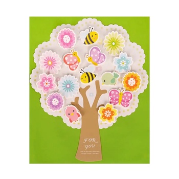 Голяма картичка Дърво с 3d мини картички (К86292-5)