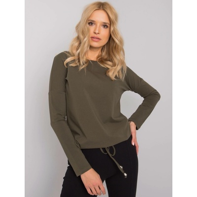 DÁMSKE TRIČKO NA ZAVIAZANIE V PÁSE RV BZ 5122.02P KHAKI