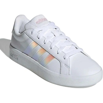 adidas Grand Court 3.0 Jr cloud white/iridescent/almost pinkbiela