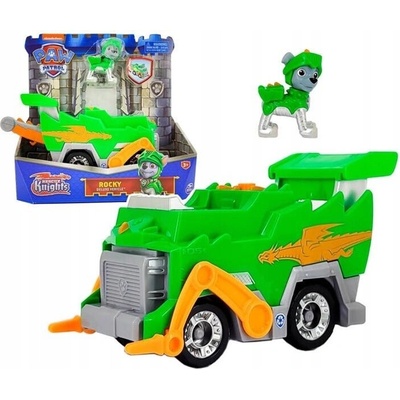 Spin Master Tlapková patrola Rescue Knights Rocky Toy Car s figurkou Spin Master