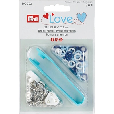 Gombík stláčací JERSEY 8 mm Prym Love Farba: Modrá