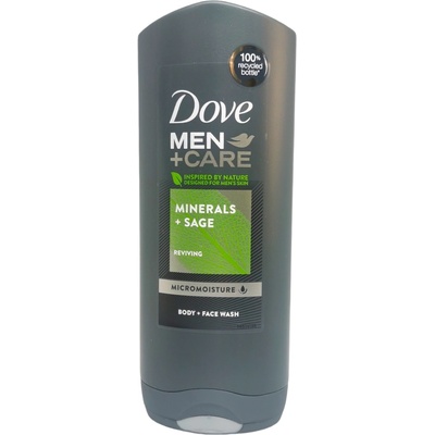 Dove душ гел за мъже, Minerals+sage, 400мл