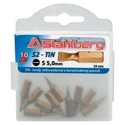 Bit S 5,0mm 25mm TiN S2, 10ks