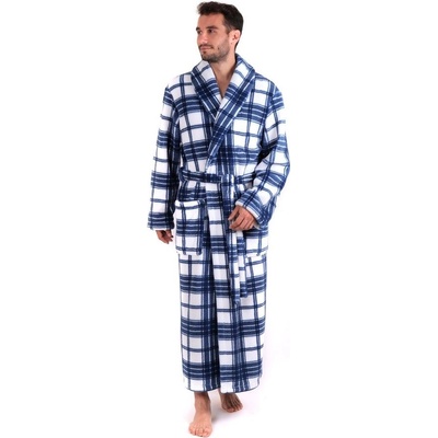 Vestis Ryan hřejivý se šálovým límcem bílo modrá varianta světle modrá kostka 0158 – Zboží Dáma