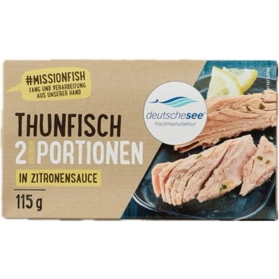 Deutsche See Tuňákové filety v citronové omáčce 115 g