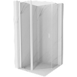 Mexen Mist L петоъгълна душ кабина с врата 90 x 90 см, прозрачна, бяла (8A8L-090-090-20-00)