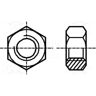 BOSSARD 1195166 Matice; šestihranná; M6; 1; mosaz; 10mm; BN 504; DIN 934; ISO 4032 – Sleviste.cz