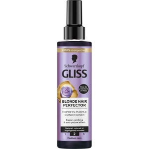 Schwarzkopf GLISS Спрей балсам Blonde Hair Perfector Purple за руса коса, 200 мл