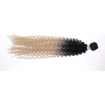 Kanekalon - vlasy kudrnaté Varianta: blond -černé 30 cm