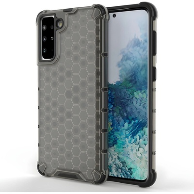 Samsung Honeycomb брониран калъф със силиконова рамка за Samsung Galaxy S21 Plus 5G/Galaxy S30 Plus - Черен KP10011