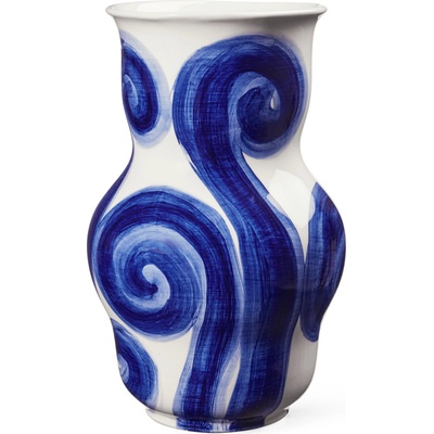 Kähler Ваза TULLE 22 см, син, керамика с глазура, Kähler (KHL695015)