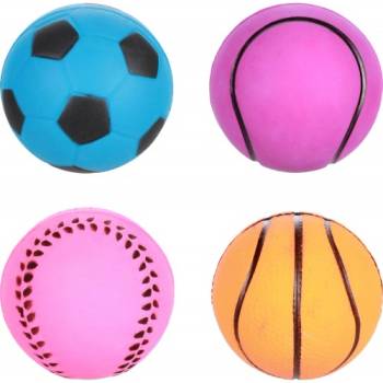 Flamingo Toy Alvin Football Multiple colours - играчка за куче, гъбена топка - различни цветове, 6 см - 1 бр, Белгия - 501207