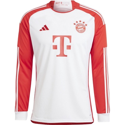 Adidas FC Bayern Home Kit 2023 2024 Juniors - White/Red