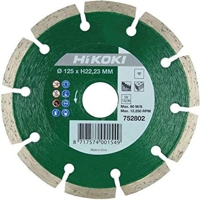 Hikoki Diamantový segmentový kotúč 125 x 22,2 x 7 mm 752802