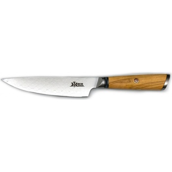 MaceMaker ARTEMI CARVING SanMai Damaškový Kuchyňský nůž 12,5 cm