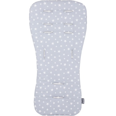 Chipolino Мека подложка за количка Chipolino - Звезди, сива (VVPAD02403GREY)