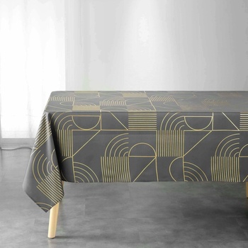 Douceur d`Interieur Interiérový design Obdélníkový ubrus s metalickým potiskem LINEOR 150x240 cm