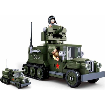 Sluban B0685 Sovietsky polopásové vozidlo 2v1 - Half-Track
