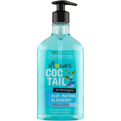 Bielenda Shower Coctail sprchový gél Čučoriedka a modrá Matcha 400 ml