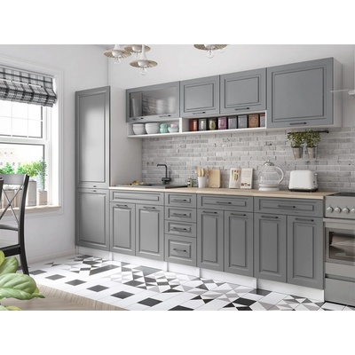 FRONTI Kuchyňská linka BIRGID 300cm Popel