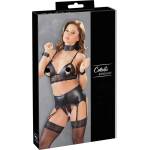 Cottelli Collection Bondage - секси бельо комплект с дантела и блясък 4 части - M (22129601031)