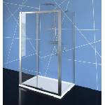 POLYSAN Easy Line - Тристенен душ 100x90 см, L/R вариант, прозрачно стъкло/хром EL1015EL3315EL3315 (EL1015EL3315EL3315)