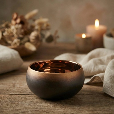 Revol Solstice Gold zlatá porcelánová miska na dipy 400 ml