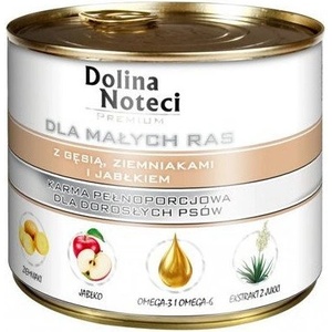 Dolina Noteci PREMIUM за малки породи с гъска, картофи и ябълка 12x185 г