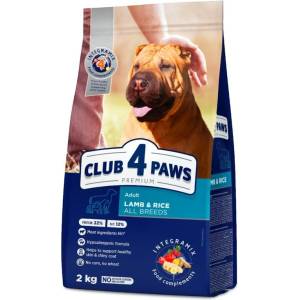 CLUB 4 PAWS Dog All Breed Adult Lamb and Rice 2kg