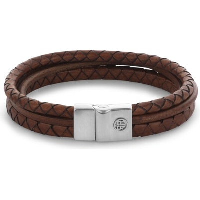 REBEL & ROSE náramok Premium Combo Cognac RR-M0056-S