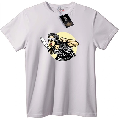 NOONEBRAND Тениска Сляпо Правосъдие - 3XL, White