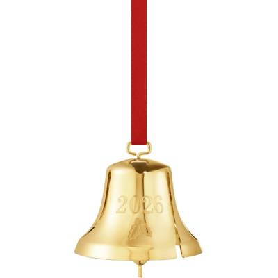 Georg Jensen Pozlacená vánoční ozdoba Bell 2026 – sběratelská edice
