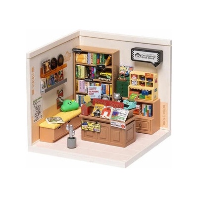 Robotime miniatúra domčeka Fascinujúce kníhkupectvo