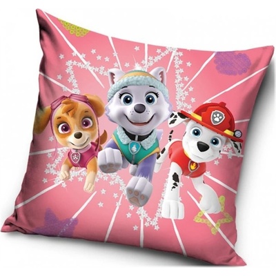 Carbotex Vankúš Tlapková patrola Paw Patrol motív Energická šteňatá 40x40