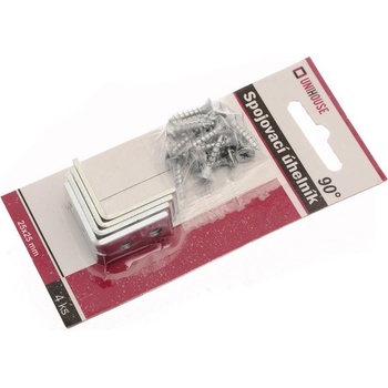 UNIHOUSE Spojovací úhelník 25x25 mm 4 ks