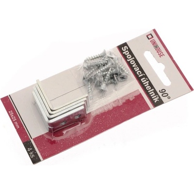 UNIHOUSE Spojovací úhelník 25x25 mm 4 ks