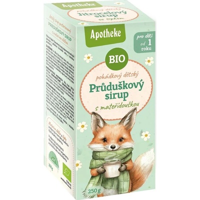 Apotheke Pohádkový Průduškový sirup s mateřídouškou BIO 1+ 250 g